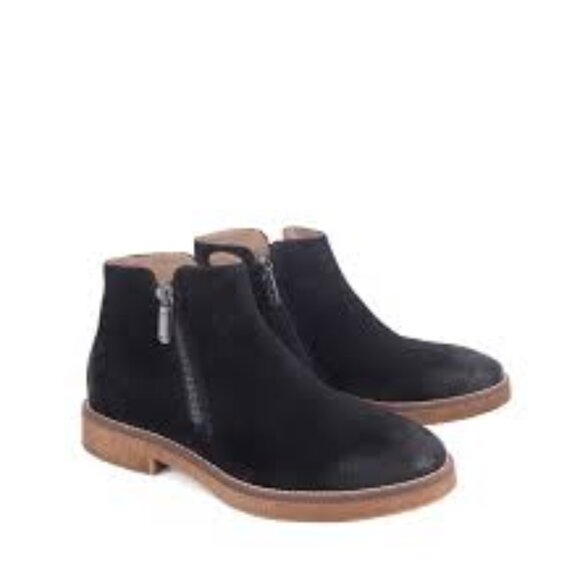 NEW Italeau FOLIANA Waterproof Black Suede Ankle Boots - EU 41 / US 10.5 - Picture 2 of 12